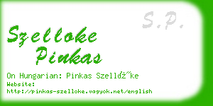 szelloke pinkas business card